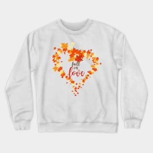 Fall in Love Autumn Design Crewneck Sweatshirt